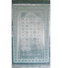 Velvet Pearl Turkish Jacquard Painted Prayer Mat Design:8